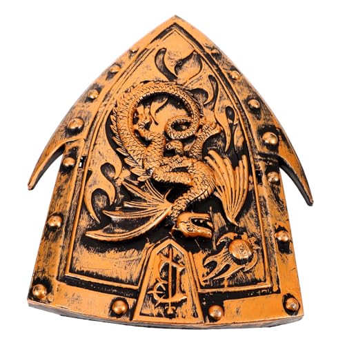 AKOOSY Mittelalterlicher Drachen Hornschild Cosplay Requisite Robust Glatt Poliert Sicher für Bühnenauftritte und Dekoration Geeignet Langlebig Handlich von AKOOSY