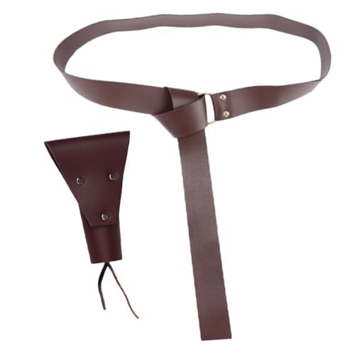 AKOOSY Mittelalterlicher Schwertgürtel mit Verstellbarem PU Frosch Halter Robustes für Langschwerter und Piratensäbel Komfortabel und rutschfest für Halloween Kostüm und Bühnenauftritte AKOOSY Mittelalterlicher Schwertgürtel mit Verstellbarem PU Frosch Halter Robustes für Langschwerter und Piratensäbel Komfortabel und rutschfest für Halloween Kostüm und Bühnenauftritte von AKOOSY