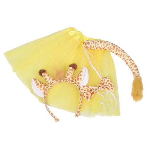 AKOOSY Niedliches Giraffen-kostüm mit Verstellbarem Kopfband Tüllrock Schleife und Reh-ohren Vielseitig für Halloween Cosplay und Mottopartys Einfach Anzuziehen für Kleinkinder AKOOSY Niedliches Giraffen-kostüm mit Verstellbarem Kopfband Tüllrock Schleife und Reh-ohren Vielseitig für Halloween Cosplay und Mottopartys Einfach Anzuziehen für Kleinkinder von AKOOSY