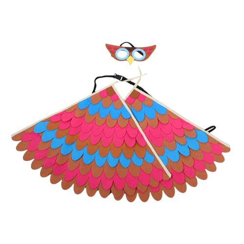 AKOOSY Owl geflügeltem Umhang Kostümset Kostümparty Tiermaske Halloween Honstration Halloween wirft Umhang verkleiden tierische Flügel Vogel-Stirnband Chemiefaserfilz AKOOSY Owl geflügeltem Umhang Kostümset Kostümparty Tiermaske Halloween Honstration Halloween wirft Umhang verkleiden tierische Flügel Vogel-Stirnband Chemiefaserfilz von AKOOSY