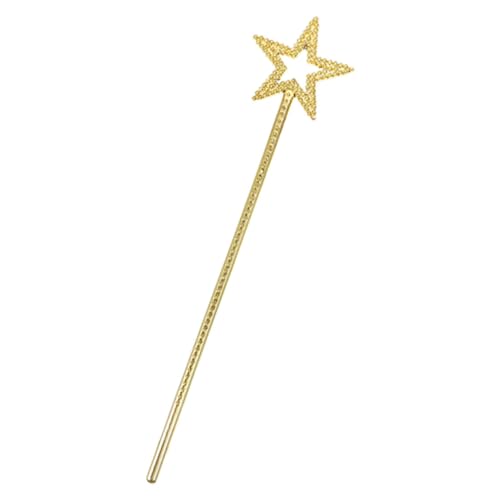 AKOOSY Pentagramm-Zauberstab klein Fee für Mädchen Kostüm funkeln Fairy Wand Party zubehör Zauberstäbe für Mädchen Bühnenleistungsrequisite für Überzug Golden von AKOOSY