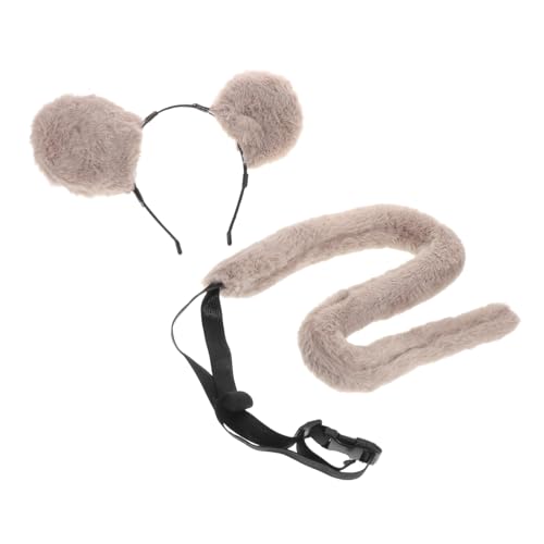AKOOSY Plüsch Mäuseohren Haarreif mit Realistisches Kostümzubehör für Cosplay Halloween und Partys Elastisches Design für Altersgruppen AKOOSY Plüsch Mäuseohren Haarreif mit Realistisches Kostümzubehör für Cosplay Halloween und Partys Elastisches Design für Altersgruppen von AKOOSY