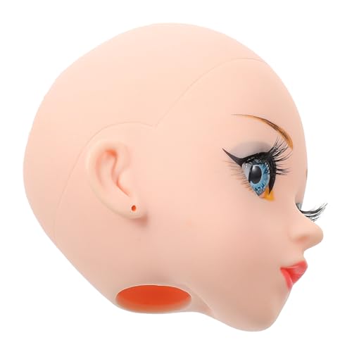 AKOOSY Puppenkopf aus Vinyl zum Bemalen Realistisches DIY Puppenkopf Material für Puppen Geeignet für Bastler und Sammler von AKOOSY