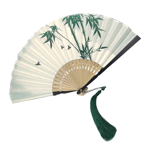 AKOOSY Retro Handfächer mit Quaste Vintage Fächer Chinesischer Stil für Tanz Dekoration Sommer Reise AKOOSY Retro Handfächer mit Quaste Vintage Fächer Chinesischer Stil für Tanz Dekoration Sommer Reise von AKOOSY