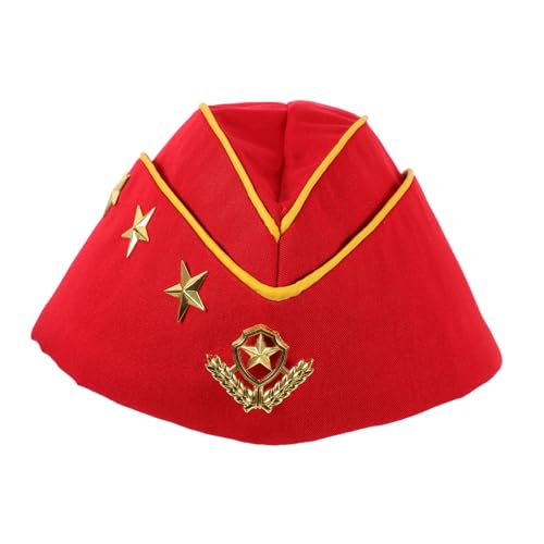 AKOOSY Russische Bootshut Matrosenmütze Unisex mit Stern und Goldgelben Details für Kostümparty Bühnenauftritt und Cosplay Einheitsgröße Verstellbar Lebendige Farben AKOOSY Russische Bootshut Matrosenmütze Unisex mit Stern und Goldgelben Details für Kostümparty Bühnenauftritt und Cosplay Einheitsgröße Verstellbar Lebendige Farben von AKOOSY