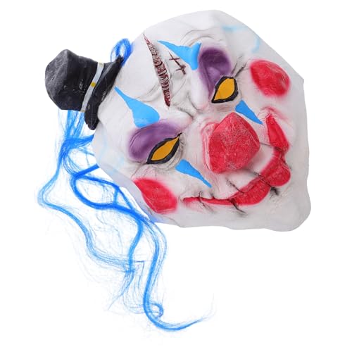 AKOOSY Scary Clown Maske Halloween Kostümaccessoire Leicht Atmungsaktiv Für Karneval Party Cosplay Bühnenauftritte von AKOOSY