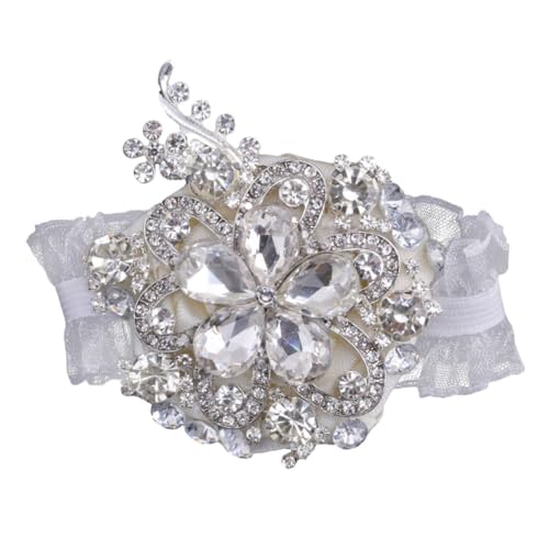 AKOOSY Silberne Handgelenk Corsage mit Kristallen und Perlen Elegantes Braut Armband für Hochzeiten Brautjungfern Gäste Vielseitiges Accessoire für Festliche Anlässe und Romantische AKOOSY Silberne Handgelenk Corsage mit Kristallen und Perlen Elegantes Braut Armband für Hochzeiten Brautjungfern Gäste Vielseitiges Accessoire für Festliche Anlässe und Romantische von AKOOSY