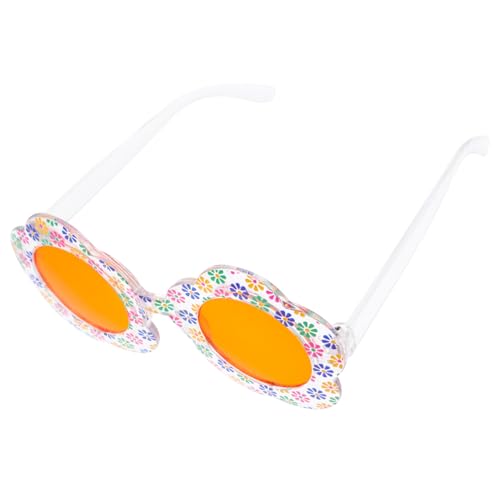 AKOOSY Sonnenbrille mit Blumenmuster Lustige Dekoration für Geburtstagsfeiern Transparente Farbenfrohes Design für Partys von AKOOSY