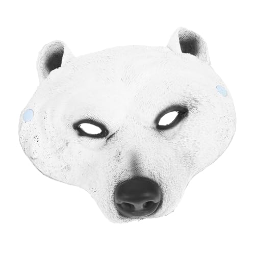 AKOOSY Tiermaske aus PU Schaumstoff Nordischer Eisbär Leicht und Bühnenrequisite für Kostüm und Karnevalspartys für Maskeraden und Verkleidungen von AKOOSY