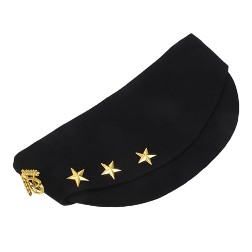 AKOOSY Unisex Bootsmütze mit Sowjetischem Stern und Goldener Russischer Militärseitenhut für Party Cosplay und Bühnenauftritte Verstellbare Kapitänsmütze für Männer und Frauen AKOOSY Unisex Bootsmütze mit Sowjetischem Stern und Goldener Russischer Militärseitenhut für Party Cosplay und Bühnenauftritte Verstellbare Kapitänsmütze für Männer und Frauen von AKOOSY