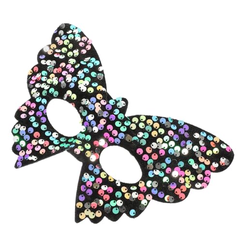 AKOOSY Venezianische Halbgesichtsmaske Schmetterling Hellfarbig Leicht Tragbar Für Karneval Halloween Cosplay Party Maskerade Damen Herren von AKOOSY
