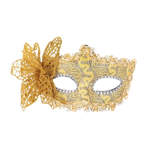 AKOOSY Venezianische Spitzen Halbgesichts Maske mit Schmetterlingsdesign Leichte Atmungsaktive Maskerade Maske für Damen für Karneval Maskenball und Halloween Party AKOOSY Venezianische Spitzen Halbgesichts Maske mit Schmetterlingsdesign Leichte Atmungsaktive Maskerade Maske für Damen für Karneval Maskenball und Halloween Party von AKOOSY
