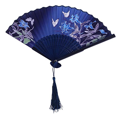AKOOSY Vintage Faltfächer mit Blumenmuster Leichter Chinesischer Handfächer für Party Tanz Hochzeit Deko und Tragbar für Damen und Herren AKOOSY Vintage Faltfächer mit Blumenmuster Leichter Chinesischer Handfächer für Party Tanz Hochzeit Deko und Tragbar für Damen und Herren von AKOOSY
