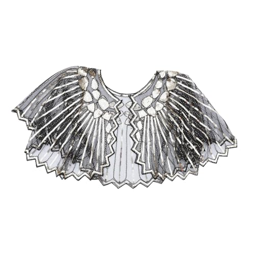 AKOOSY Vintage Pailletten Umhang für Damen Retro Cosplay Cape mit Glitzer für Partys Hochzeiten Bühnenaufführungen Elegantes Accessoire für Abendkleider AKOOSY Vintage Pailletten Umhang für Damen Retro Cosplay Cape mit Glitzer für Partys Hochzeiten Bühnenaufführungen Elegantes Accessoire für Abendkleider von AKOOSY