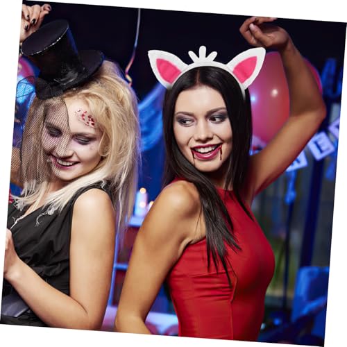 AKOOSY Weiches Ohren stirnband mit und Schleife Niedliches Animal Cosplay Zubehör für Kostümpartys Langlebiges Polyester headband für Mädchen und Erwachsene von AKOOSY