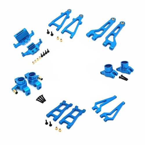 AKSDYIR RC Vorne Hinten Schwinge Für Hyper Go Für MJX 20208 Für JJRC C8811 1/20 Metall Vorne Hinten Oben Unten Für Swing Arm Cup Suspension Halterung RC Auto Für Buggy Upgrade Teile(Sky Blue) von AKSDYIR