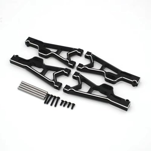 AKSDYIR RC Vorne Hinten Schwinge Für Jlb Für Racing Für Cheetah 11101 21101 J3 1/10 Rc Auto Upgrade Teile Vorne Und Hinten Unten Für Schaukel Arme Ea1001(Black) von AKSDYIR