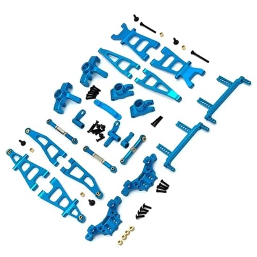 AKSDYIR RC Vorne Hinten Schwinge Für Kyamrc G161 G162 G169 1/16 Rc Fernbedienung Auto Teile Metall Upgrade Für Schaukel Arm Lenkung Cup Kit(Blue) von AKSDYIR