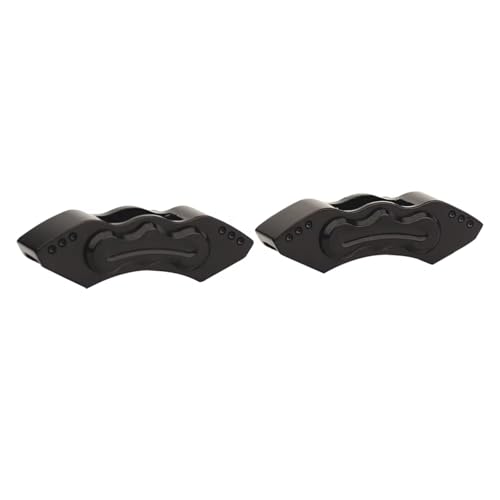 AKSDYIR RC Vorne Hinten Schwinge Für Losi Für Super Für Baja Für Rey 2.0 1/6 Offroad-Truck-Upgrade-Teil Metallkielaufhängung Für Schwinge Achsschenkel Bremsscheiben-Bremssättel(Black,Size1) von AKSDYIR