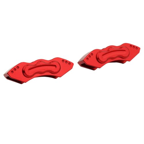 AKSDYIR RC Vorne Hinten Schwinge Für Losi Für Super Für Baja Für Rey 2.0 1/6 Offroad-Truck-Upgrade-Teil Metallkielaufhängung Für Schwinge Achsschenkel Bremsscheiben-Bremssättel(Red,Size1) von AKSDYIR