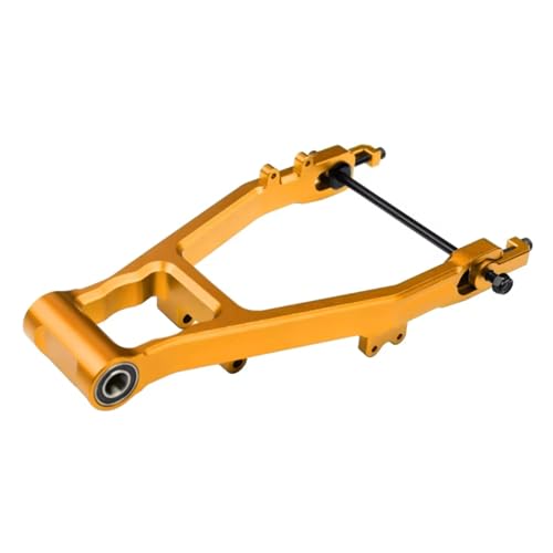 AKSDYIR RC Vorne Hinten Schwinge Für Losi Promoto-Mx 1/4 Rc Auto Legierung Kette Spannung Hinten Für Schaukel Arm Größere Innen Lager Upgrade Zubehör(Yellow) von AKSDYIR