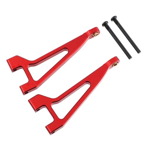 AKSDYIR RC Vorne Hinten Schwinge Für MJX 16207 16208 16209 16210 H6 1/16 RC Auto Ersatzteile Modifizierte Metall Upgrade Hinten Oberen Für Schaukel Arm(Red) von AKSDYIR