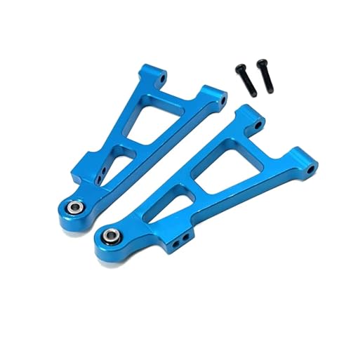 AKSDYIR RC Vorne Hinten Schwinge Für MJX Für Hyper Für Go 16207 16208 16209 16210 H16 1/16 Metall Front Lower Suspension Arme RC Auto Vorne Für Schaukel Arm Upgrade Teile 16220(Blue) von AKSDYIR