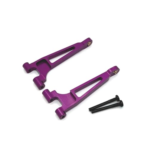 AKSDYIR RC Vorne Hinten Schwinge Für MJX Für Hyper Go 14209 14210 1/14 Aluminiumlegierung Hinten Oben Für Schwinge RC Autos Truck Verbesserte Teile(Purple) von AKSDYIR