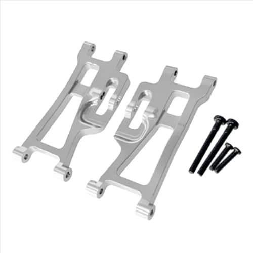 AKSDYIR RC Vorne Hinten Schwinge Für MJX Für Hyper Go 14209 14210 H14BM 1/14 Metallunterteil Für Schwingarmteile RC-Auto-Upgrade-Teileänderung(Silver) von AKSDYIR