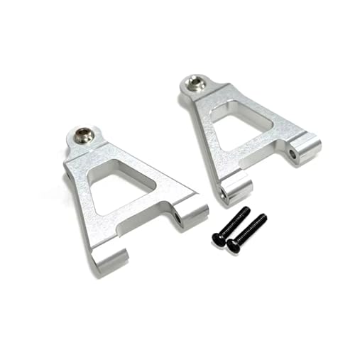 AKSDYIR RC Vorne Hinten Schwinge Für MJX Für Hyper Go 14301 14302 1/14 Metall Front Lower Swings Arm Vordere Querlenker Einschließlich Kugelkopf RC Upgrade Teile(Silver) von AKSDYIR