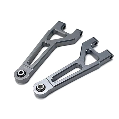 AKSDYIR RC Vorne Hinten Schwinge Für MJX Für Hyper Go 16207 16208 16209 16210 H16 1/16 Metall Front Upper Suspension Arme Vorne Für Schaukel Arm RC Auto Upgrade Teile(Gray) von AKSDYIR