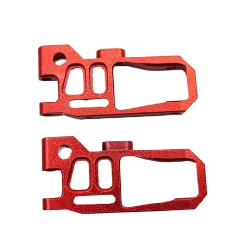 AKSDYIR RC Vorne Hinten Schwinge Für Mini-Z Für Buggy Rc Auto Metall Ersatz Vorne Unten Für Schaukel Arme Teile Zubehör 2 Pcs Upgrade Zubehör(Red) von AKSDYIR