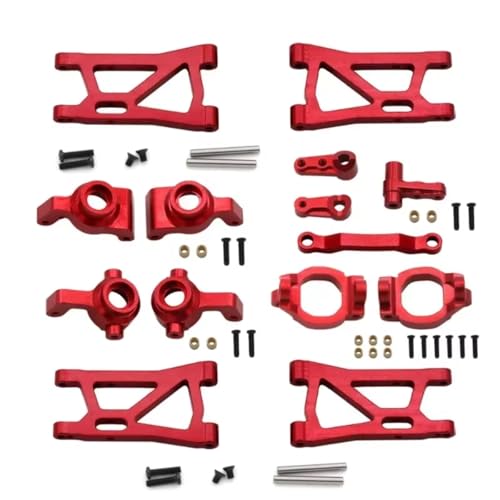 AKSDYIR RC Vorne Hinten Schwinge Für Remo Für Hobby Smax 1/16 RC Auto 1631 1635 1651 1655 Für Schwinge Lenkung Gruppe Tasse Achse Montieren C Für Sitz Aluminium Legierung Upgrade Teile(Red) von AKSDYIR