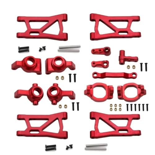 AKSDYIR RC Vorne Hinten Schwinge Für Remo Für Hobby Smax 1631 1635 1651 1655 1/16 Aluminiumlegierung Für Schwingarm-Lenkgruppe Cup-Achshalterung C Für Sitz RC-Auto-Upgrade-Teile(Red) von AKSDYIR