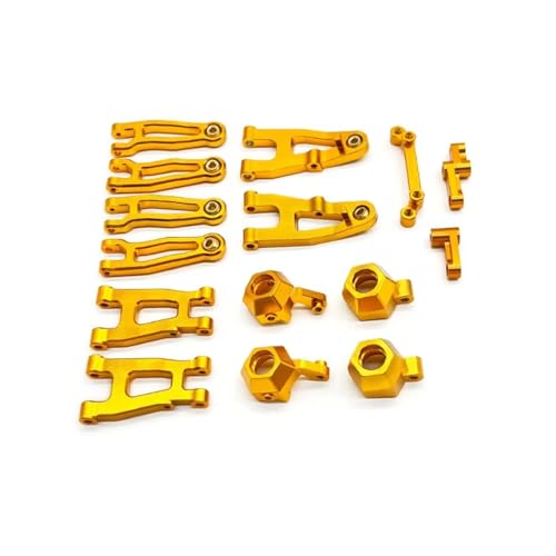 AKSDYIR RC Vorne Hinten Schwinge Für SG 1603 1604 UD1601 UD1602 UD1603 1/16 Metall Vorne Und Hinten Für Schaukel Arm Lenkung Tasse Set RC Auto Upgrades Teile(Yellow) von AKSDYIR