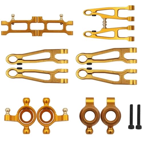 AKSDYIR RC Vorne Hinten Schwinge Für SG1603 Für SG1604 UD1601 UD1602 RC Auto Upgrade Ersatzteile Metall Lenkung Tasse Oberen Unteren Für Schaukel Arm Set(Yellow) von AKSDYIR