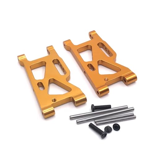AKSDYIR RC Vorne Hinten Schwinge Für WLtoys 144010 144001 144002 1/14 124016 124017 124018 124019 1/12 RC Auto Teile Metall Upgrade Vorne Für Schaukel Arm(Yellow) von AKSDYIR