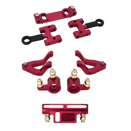 AKSDYIR RC Vorne Hinten Schwinge Für WPL D12 1/10 RC LKW Auto Upgrade Teile Metall Oberen Unteren Für Schaukel Arm Lenkung Tasse Achsschenkel Set Rot AKSDYIR RC Vorne Hinten Schwinge Für WPL D12 1/10 RC LKW Auto Upgrade Teile Metall Oberen Unteren Für Schaukel Arm Lenkung Tasse Achsschenkel Set Rot von AKSDYIR