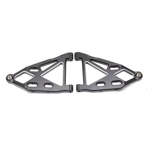 AKSDYIR RC Vorne Hinten Schwinge Für Yikong DF7 4072 1/7 Kurze Karte Einfache Steuerung Ersatzteile Front Lower Arm Für Schaukel Arm Zubehör Aluminium Legierung(Black) von AKSDYIR