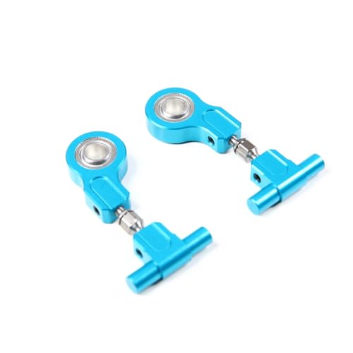 RC Vorne Hinten Schwinge Für Tamiya Für TT02 Aluminium Vorne Hinten Oberen Einstellbare Suspension EIN Arm Set RC Auto Upgrade Teile Änderung(Blue,Front) von AKSDYIR