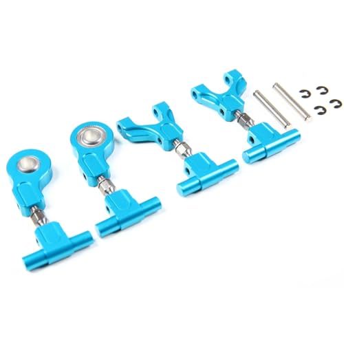 RC Vorne Hinten Schwinge Für Tamiya Für TT02 Aluminium Vorne Hinten Oberen Einstellbare Suspension EIN Arm Set RC Auto Upgrade Teile Änderung(Blue,Front and Rear) von AKSDYIR