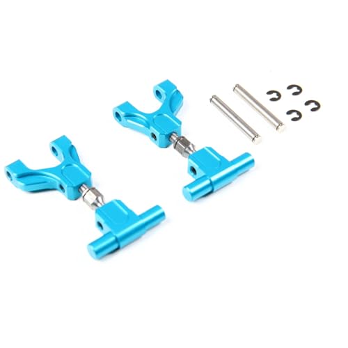 RC Vorne Hinten Schwinge Für Tamiya Für TT02 Aluminium Vorne Hinten Oberen Einstellbare Suspension EIN Arm Set RC Auto Upgrade Teile Änderung(Blue,Rear) von AKSDYIR