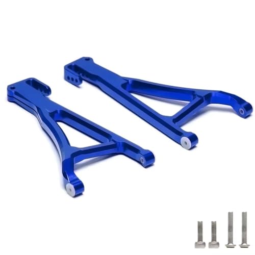 RC Vorne Hinten Schwinge Für Traxxas Für E-Revo ERevo 2,0 Für VXL 86086-4 1/10 2PCS Legierung Vorne Hinten Oberen Unteren Suspension Arme RC Auto Teile(Blue,Front Lower) von AKSDYIR