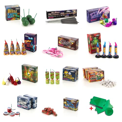 AKTIVHANDEL 270-teiliges Superhero Jugendfeuerwerk Set mit Knallteufeln und Wunderkerzen, Kinder Knaller Silvester, Kat F1 Feuerwerk inkl. Einkaufswagenchip AKTIVHANDEL 270-teiliges Superhero Jugendfeuerwerk Set mit Knallteufeln und Wunderkerzen, Kinder Knaller Silvester, Kat F1 Feuerwerk inkl. Einkaufswagenchip von AKTIVHANDEL