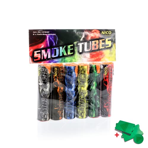 AKTIVHANDEL Smoke Tubes, Rauchfackeln 6-teiliges Set in Rot, Grün, Blau, Weiß, Orange und Gelb, Rauchbomben, Kat T1 Feuerwerk inkl. Einkaufswagenchip AKTIVHANDEL Smoke Tubes, Rauchfackeln 6-teiliges Set in Rot, Grün, Blau, Weiß, Orange und Gelb, Rauchbomben, Kat T1 Feuerwerk inkl. Einkaufswagenchip von AKTIVHANDEL