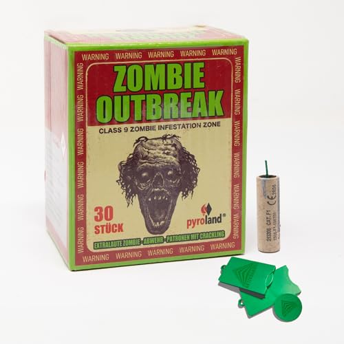 AKTIVHANDEL Zombie Outbreak, 30 Stück, Böller der Kategorie F1, Feuerwerk für Pranks, Feiern oder Neujahrsfeuerwerk, inkl. Einkaufswagenchip von AKTIVHANDEL