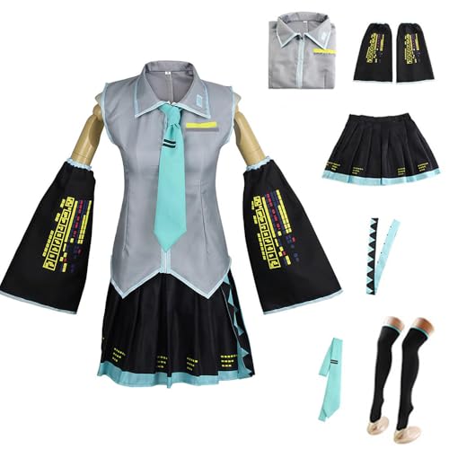 AKTOTO Anime-Cosplay-Kostüm für Damen, Halloween, Cosplay, komplettes Set von Uniformen mit Perücke, Pferdeschwanz-Zopf AKTOTO Anime-Cosplay-Kostüm für Damen, Halloween, Cosplay, komplettes Set von Uniformen mit Perücke, Pferdeschwanz-Zopf von AKTOTO