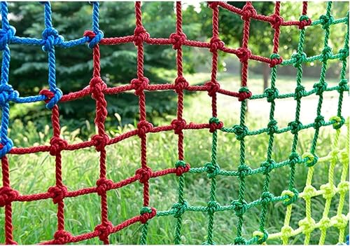 ALANIZ Kletternetz, Seilnetz, Treppennetz, Outdoor-Kletternetz, Geländer-Treppennetz, dekoratives Netz, Hanfseilnetz-Dekoration (Größe: 2 x 2 m (6,6 x 6,6 Fuß)) (Size : 1 * 3m) von ALANIZ