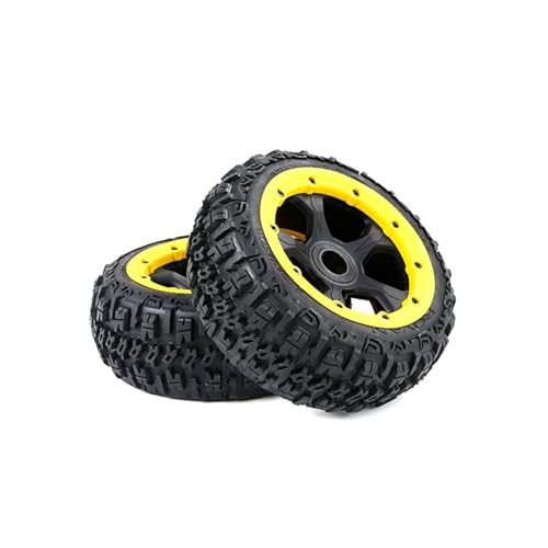 Teile aufrüsten Kompatibel Mit HPI Für ROFUN Für BAHA Für ROVAN Für KM Für BAJA 5B Knobby Vorder- Oder Hinterrad-Reifen-Montagesatz. Passend Für 1/5 RC CAR Toys TEILE ( Color : 4 , Size : Front ) von ALBARAY