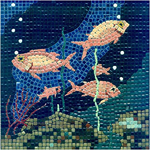 Mosaik bastelset, DIY 20x20cm, Fische-3 von ALEA Mosaic